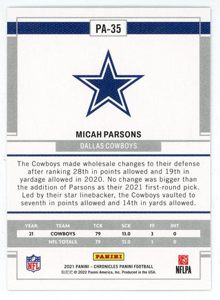 Micah Parsons 2021 Panini Chronicles #PA-35