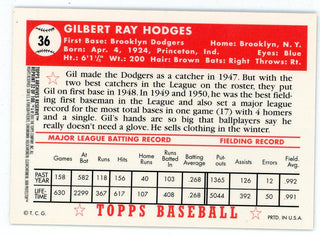 Gil Hodges 2001 Topps Archives Reserve #36