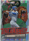 Cody Bellinger 2021 Panini Donruss Optic Unleashed Cody Bellinger Prizm Card #UNL2
