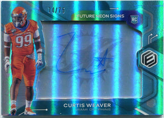 Curtis Weaver 2020 Panini Elements Autographed RC #FS-CW 74/75