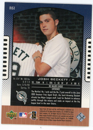 Josh Beckett 2000 Upper Deck IDNIX Futuristics #R61