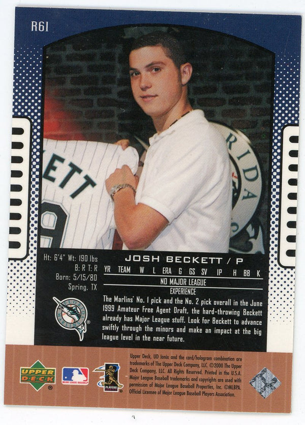 Josh Beckett 2000 Upper Deck IDNIX Futuristics #R61