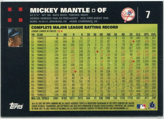 Mickey Mantle 2007 Topps Card #7