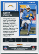 Quentin Johnston 2023 Donruss Optic Contenders Rookie Ticket Blue Prizm RC #86 87/99