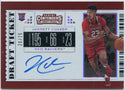 Jarrett Culver 2019 Panini Contenders Draft Picks Autographed RC #56 20/25