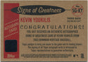 Kevin Youkilis 2003 Bowman Heritage Signs Of Greatness Autographed Card #SG-KY