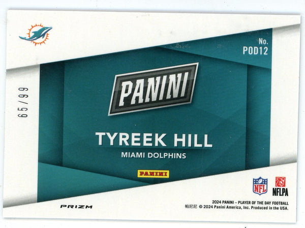 Tyreek Hill 2024 Panini Player of the Day #POD12