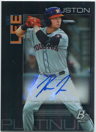 Korey Lee 2020 Bowman Platinum Autographed RC #TOP-54