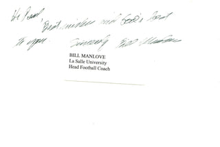 Bill Manlove Autographed Photo Cut