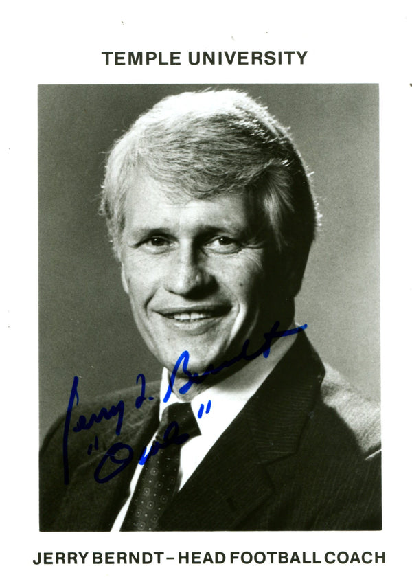 Jerry Berndt Autographed 8x10 Photo