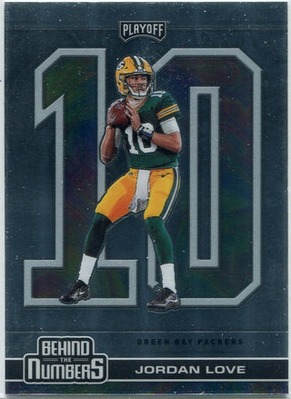 Jordan Love 2020 Panini Playoff Behind The Numbers RC #BTN-27