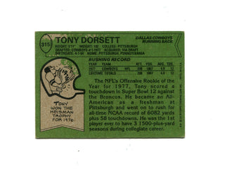 Tony Dorsett 1978 Topps #315 Card