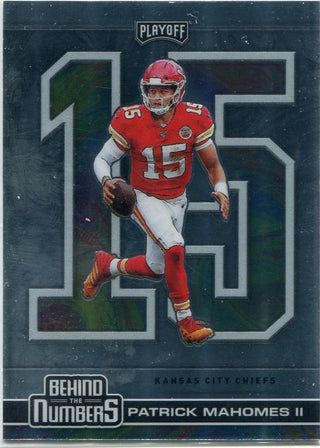 Patrick Mahomes II 2020 Panini Playoff Behind The Numbers Card #BTN-9