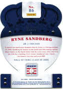 Ryne Sandberg 2015 Panini Crown Royale Silver Parallel Card #86 38/75