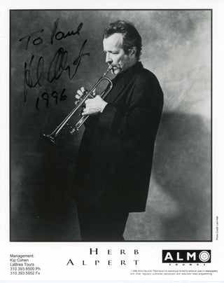 Herb Alpert Autographed 8x10 Photo