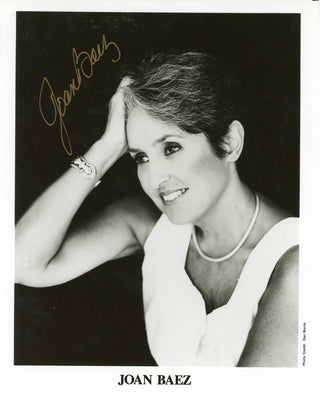 Joan Baez Autographed 8x10 Photo