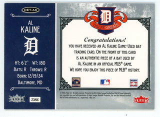 Al Kaline 2006 Fleer Greats of the Game Bat Relic #DET-AK