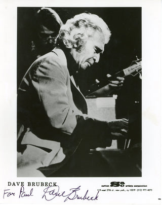Dave Brubeck Autographed 8x10 Photo