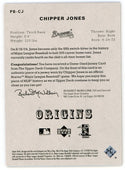 Chipper Jones 2005 Upper Deck Origins Patch Relic #PB-CJ
