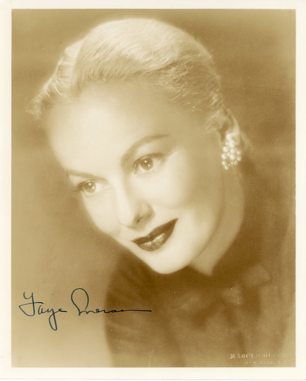 Faye Emerson Autographed 8x10 Photo