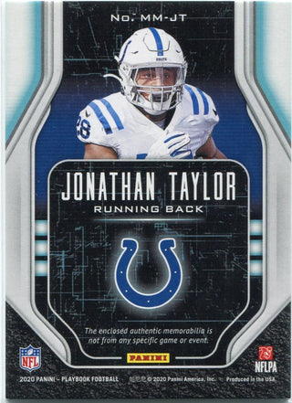 Jonathan Taylor 2020 Panini Playbook Mammoth Jersey RC #MM-JT 159/199