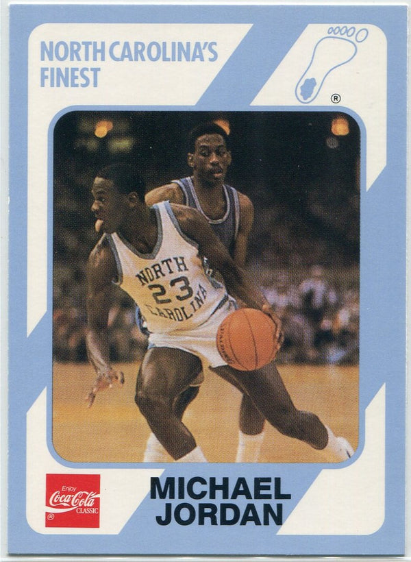 Michael Jordan 1989 Collegiate Collection Coca Cola Card #17