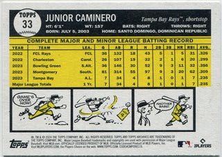 Junior Caminero 2024 Topps Archives RC #33