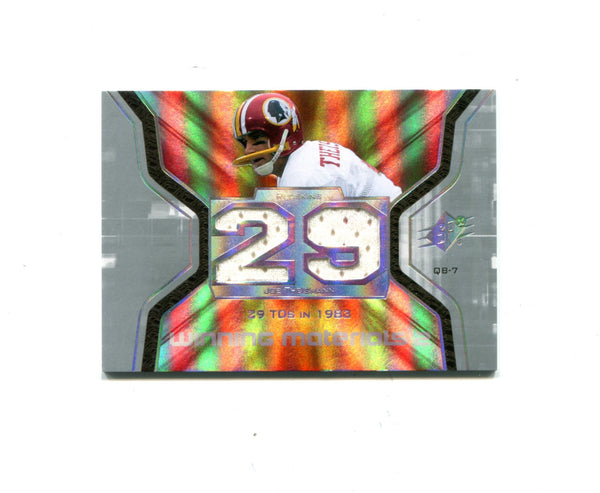 Joe Theismann 2007 Upper Deck Winning Materials #WMS-JO Card
