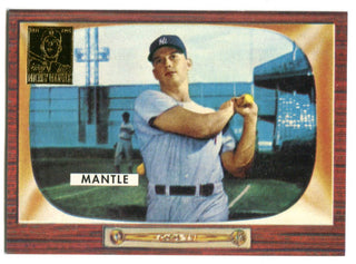 Mickey Mantle 1996 Topps #202 1955 Reprint Card
