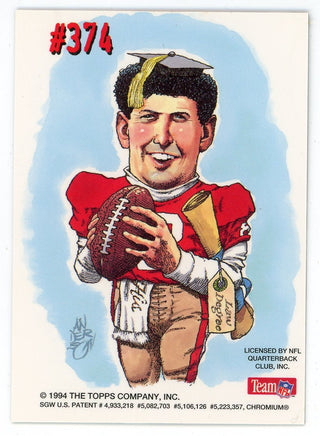 Steve Young 1994 Topps Stadium Club Chalk Talk Frequent Scorer #374