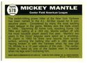 Mickey Mantle 1996 Topps #578 1961 Reprint Card