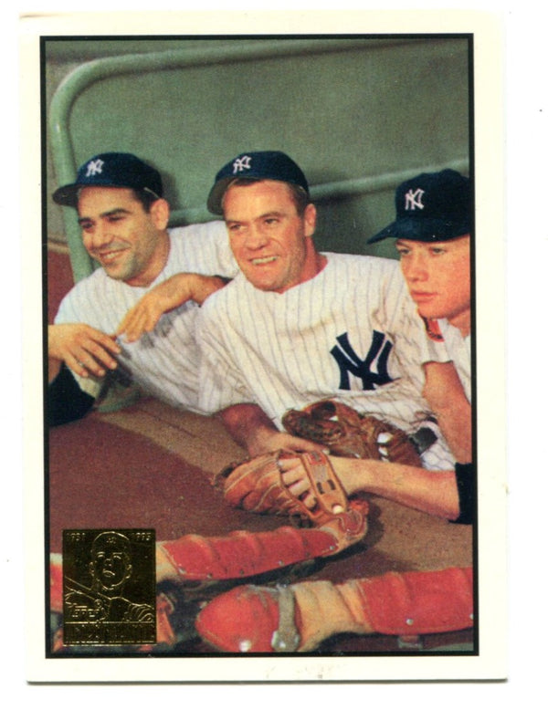 Mickey Mantle/Yogi Berra/ Hank Bauer 1996 Topps #44 1953 Reprint Card