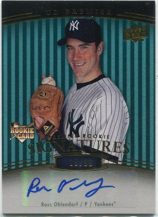 Ross Ohlendorf 2008 Upper Deck Premier Autographed RC #230 19/99