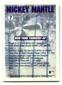 Mickey Mantle 1996 Topps #7 Reprint Card