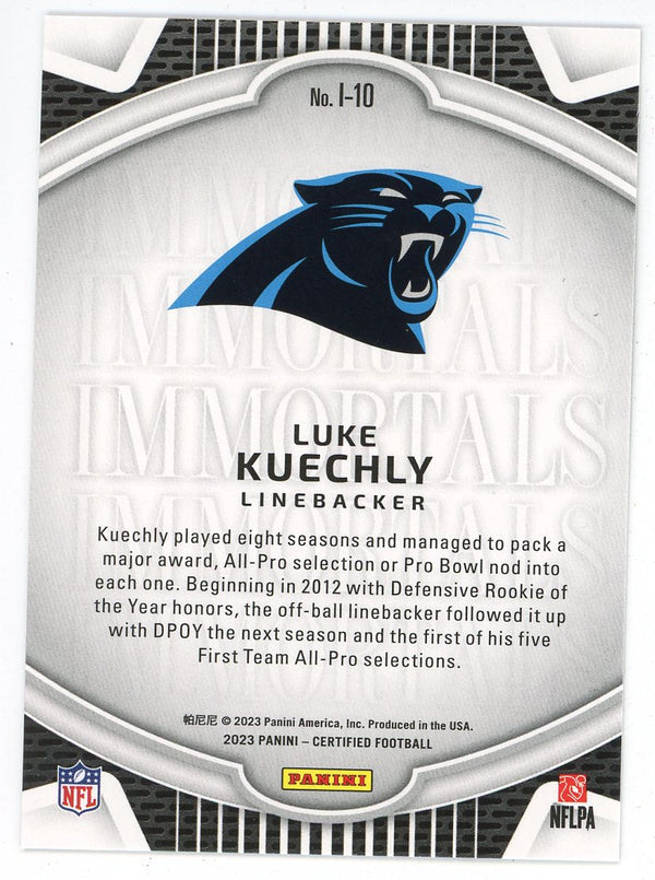 Luke Kuechly 2023 Panini Certified Immortals #I-10