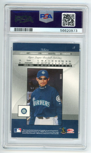 Ichiro 2002 Donruss Elite #3 PSA MT 9