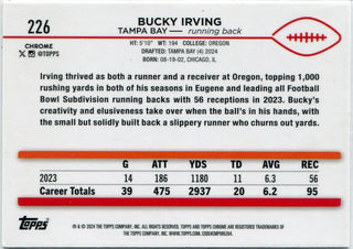 Bucky Irving 2024 Topps Chrome RC #226