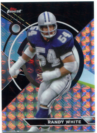 Randy White 2024 Topps Composite Topps Finest Black Refractor Card #173 18/25