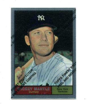 Mickey Mantle 1996 Topps #300 1961 Chrome Reprint Card
