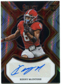Kenny McIntosh 2023 Panini Select Draft Picks AUTO Prizm RC #RS-KMC