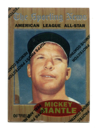 Mickey Mantle 1997 Topps #471 1962 Chrome Reprint Card