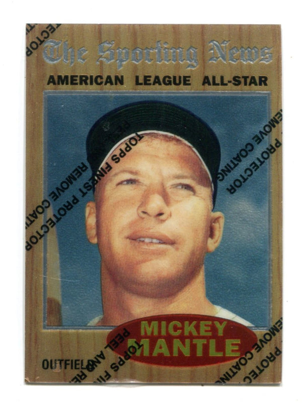 Mickey Mantle 1997 Topps #471 1962 Chrome Reprint Card