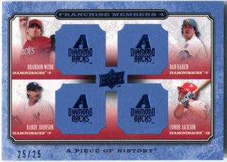 Franchise Members Arizona Diamondbacks Webb/Haren/Johnson/Jackson /25 Card