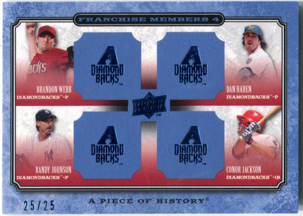 Franchise Members Arizona Diamondbacks Webb/Haren/Johnson/Jackson /25 Card
