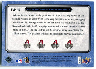 Franchise Members Arizona Diamondbacks Webb/Haren/Johnson/Jackson /25 Card
