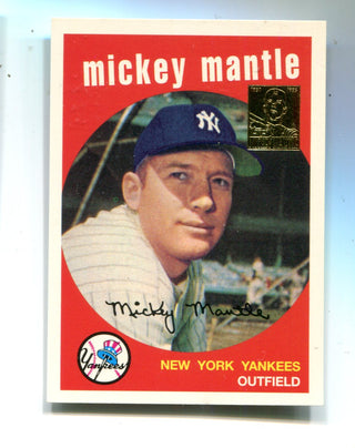 Mickey Mantle 1996 Topps #10 1959 Reprint Card