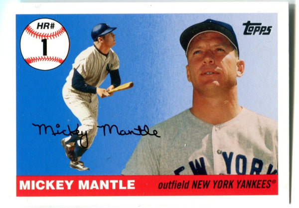 Mickey Mantle 2006 Topps #MHR1 Reprint Card