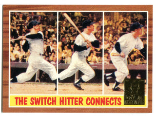 Mickey Mantle 1996 Topps Commemorative Set #318 Reprint Card