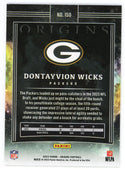 Dontayvion Wicks 2023 Panini Origins Rookie Card #150
