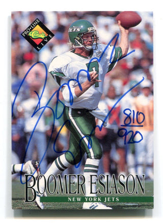 Boomer Esiason 1994 Pro Line Classic Autographed Card /920